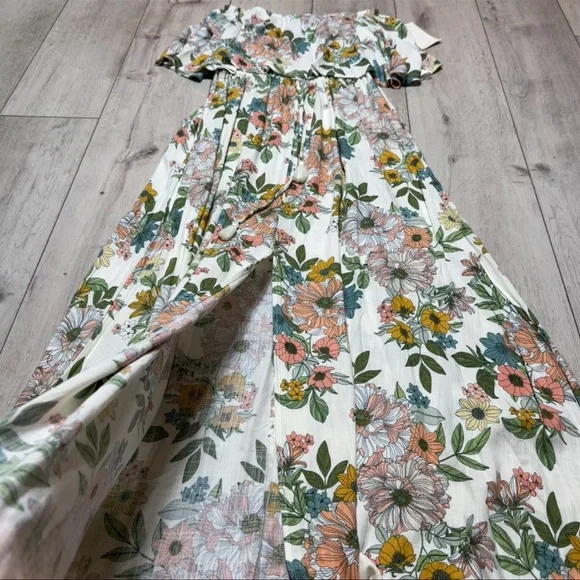 NWT! O’Neill Floral Strapless Maxi Dress Boho Beach Summer Sundress Size Medium - Picture 8 of 8